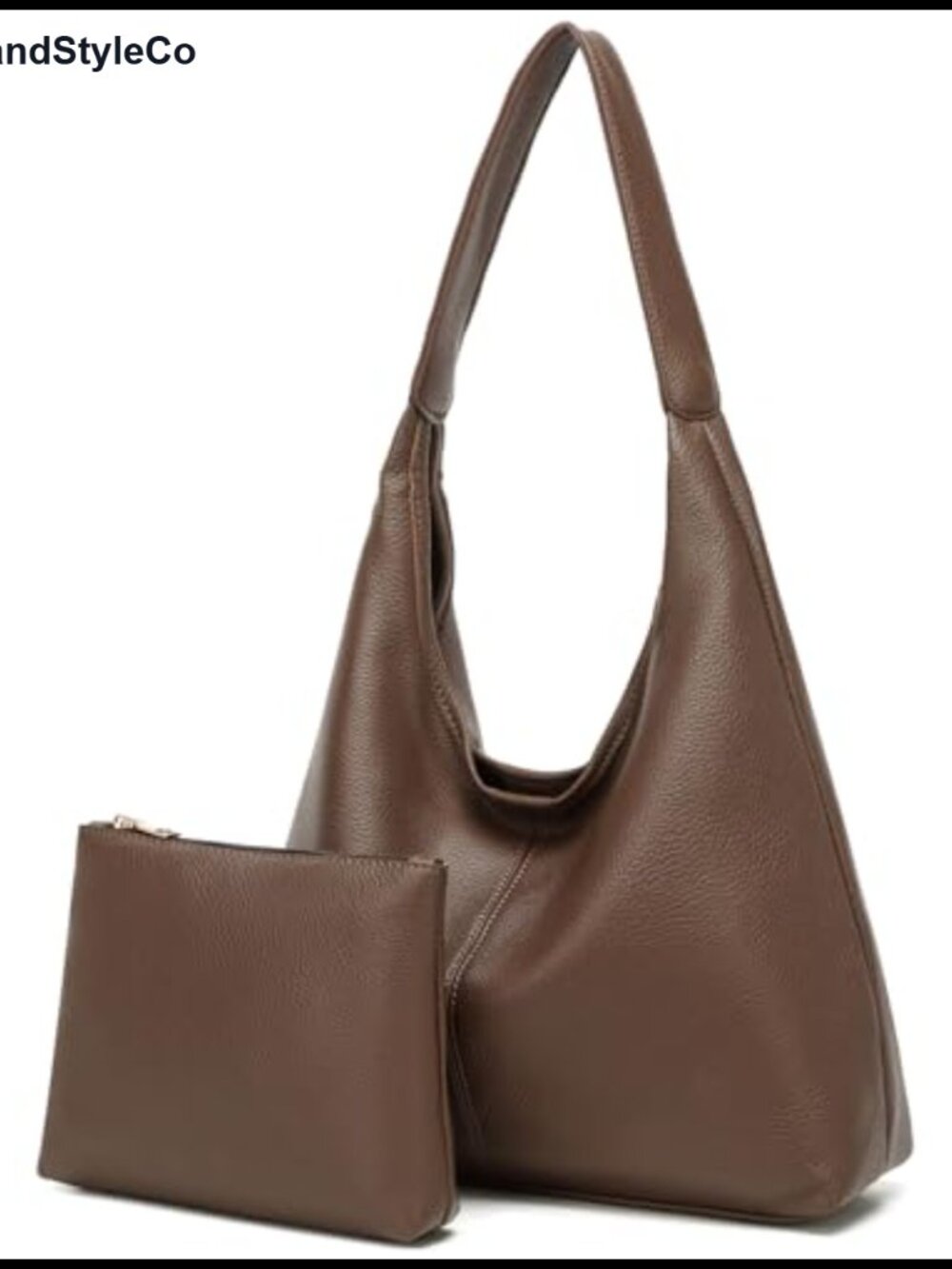 Slouchy Hobo Bag Women PU Leather Shoulder Tote Handbag Work Travel